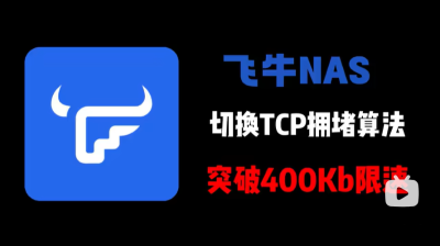 飞牛fnOS切换TCP拥塞控制算,使用bbr法突破运营商限速